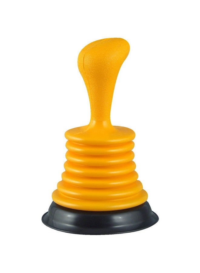 Plumb Craft PlumbCraft 7504400 Powerful Home Sink Works on Showers, Tubs Types, Clear Drains Fast with Minimal Effort, Small - 7.5", Yellow Mini Plunger - Image 2