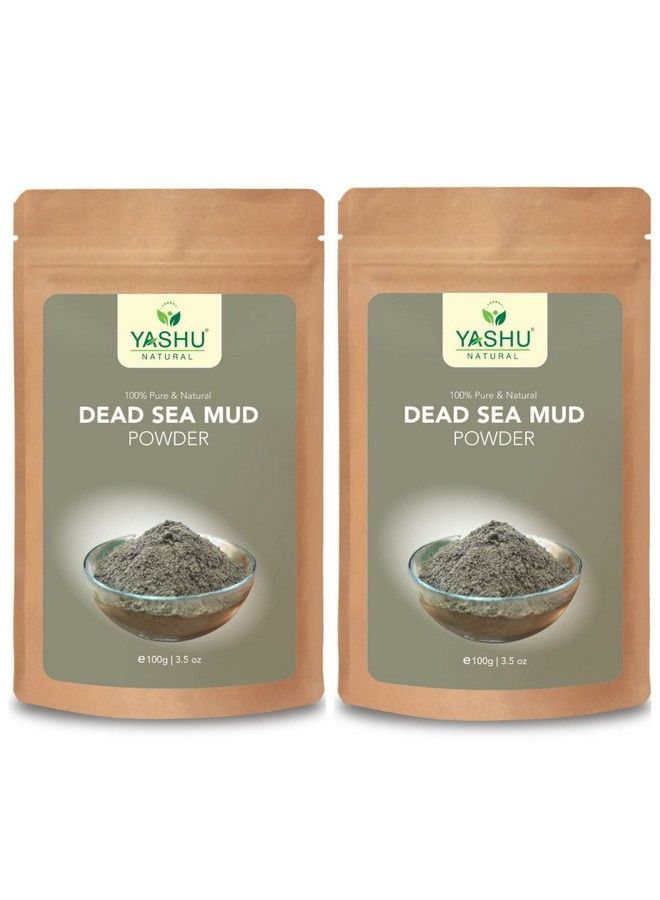 YASHU Natural Dead Sea Mud Face Pack For Face & Body ; Mineral Rich Spa Quality For Oily Skin & Pore Cleansing (200Gm) - Image 2