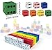 XIPEGPA 60PCS Foam Dice Set Small Colorful Dices with Number Dots for Math Game Building Toys Classroom Educational Toy Entertainment for Party Favor Birthday Gifts in 7 Colors 078inch - Image 4
