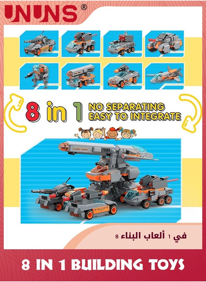 UNUNS - STEM Robot Building Toys,699 Pcs Construction Toys Robot Building Bricks,Learning Erector Set, Engineering Projects Robot Blocks Kit Toys For Boys Girls Kids 6 7 8 9 10 11 12 Year Old - Image 1