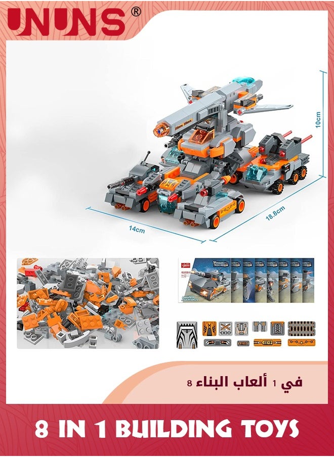 UNUNS - STEM Robot Building Toys,699 Pcs Construction Toys Robot Building Bricks,Learning Erector Set, Engineering Projects Robot Blocks Kit Toys For Boys Girls Kids 6 7 8 9 10 11 12 Year Old - Image 1
