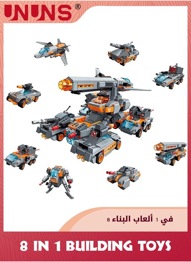 UNUNS - STEM Robot Building Toys,699 Pcs Construction Toys Robot Building Bricks,Learning Erector Set, Engineering Projects Robot Blocks Kit Toys For Boys Girls Kids 6 7 8 9 10 11 12 Year Old - Image 1