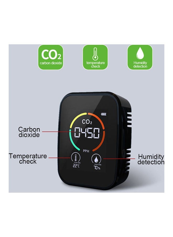 NIBEMINENT 5-In-1 Multi-Functional Air Quality Monitor Black  - Image 2