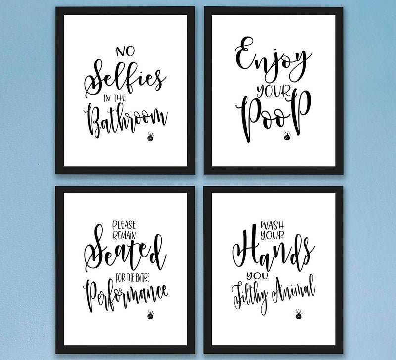 TheNameStore Bathroom Quotes Art Prints Set - Image 2