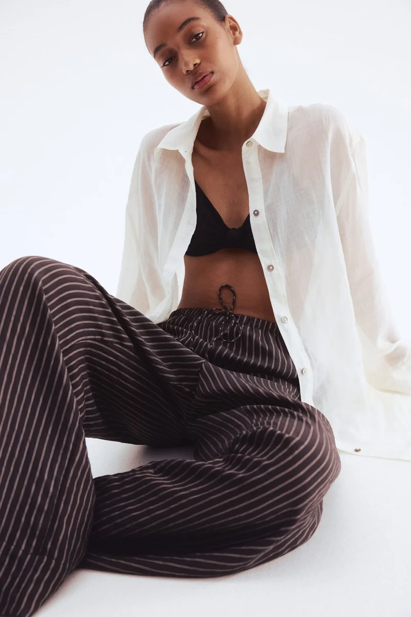 H&M Wide drawstring trousers