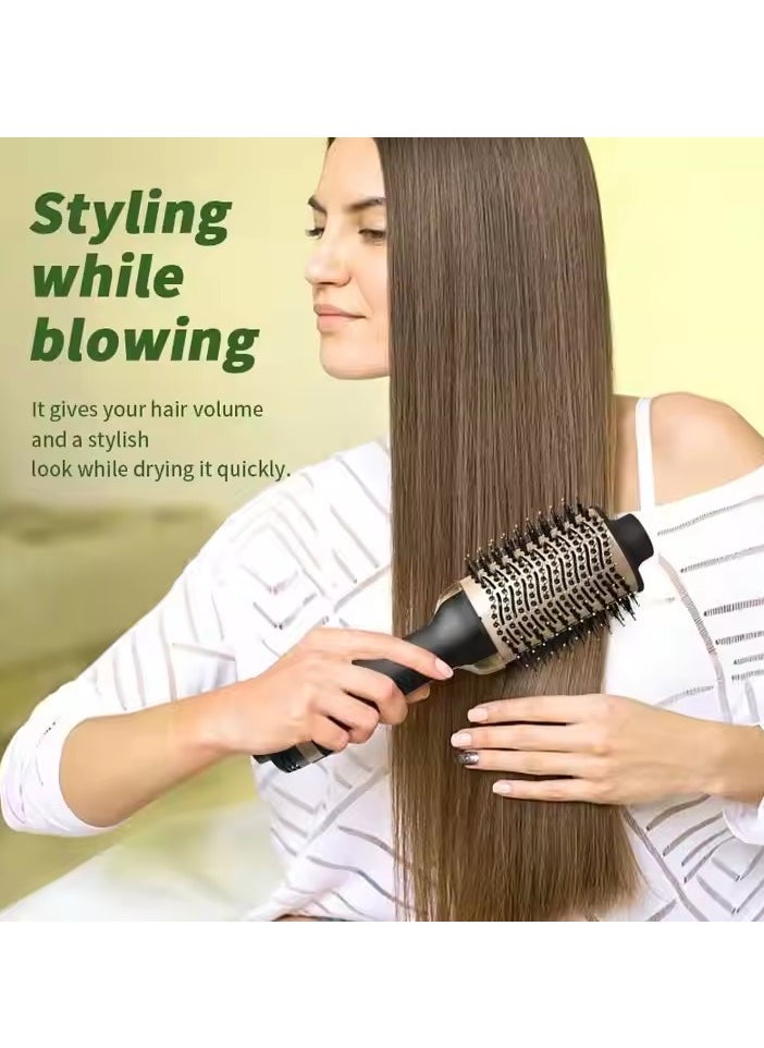 KIIUMI - Hot Air Brush, Hot Brush Curling Iron, Hot Air Styler, New Hair Styler, Hair Styler Volumising Brush for Straightening & Curling - Image 1