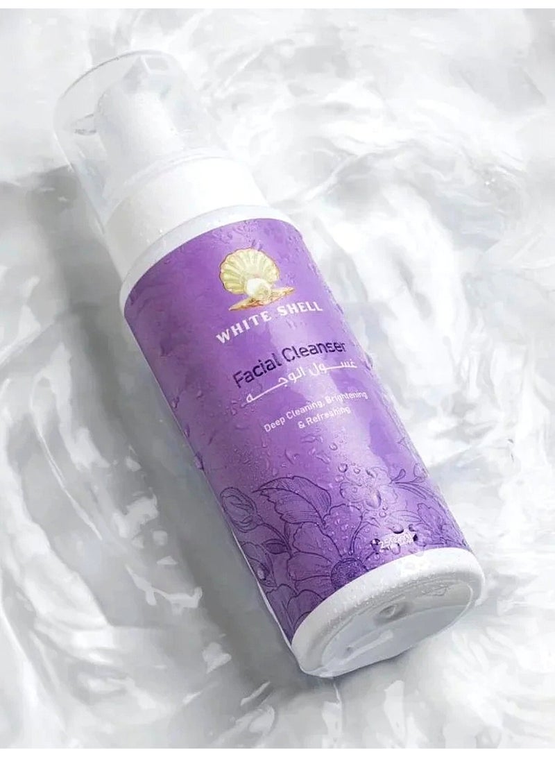 White Shell Face Wash - 250ml - Image 3