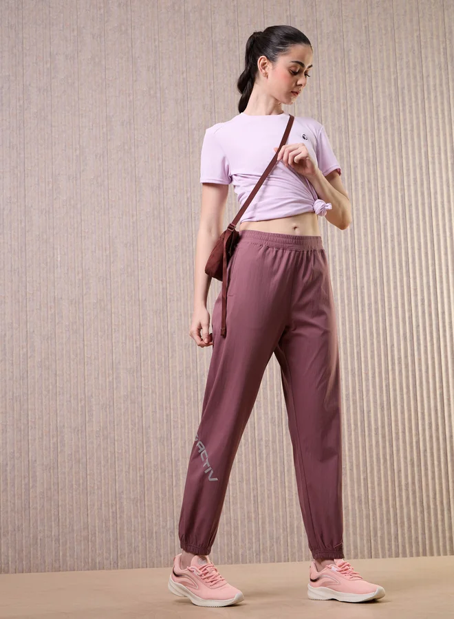 Technosport Women Solid 2-Way Stretch Joggers