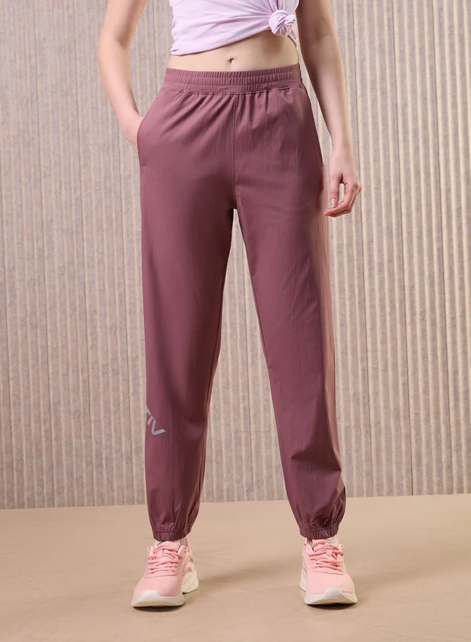 Technosport Women Solid 2-Way Stretch Joggers