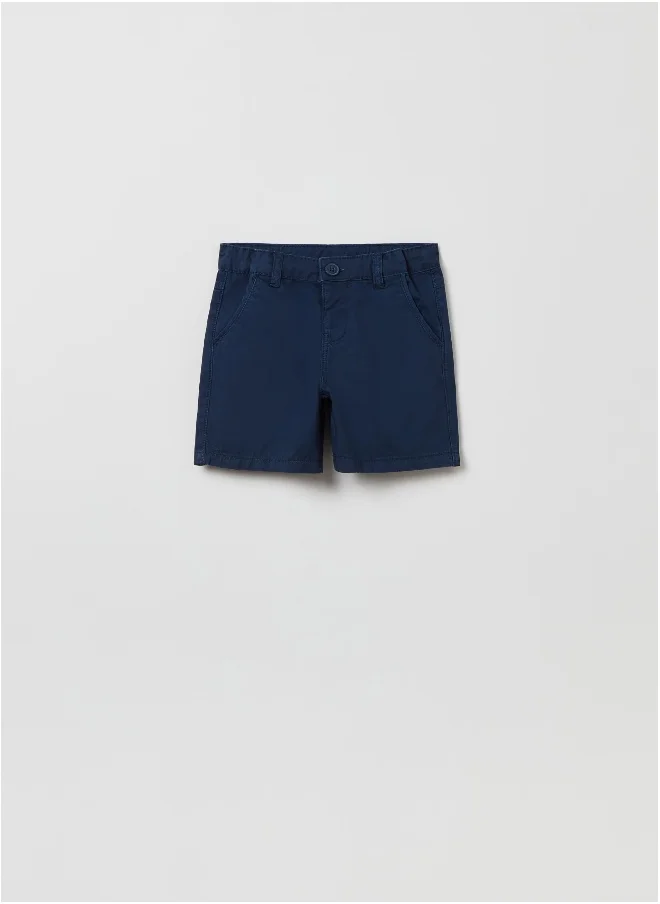 او في اس Cotton Bermuda shorts with pockets