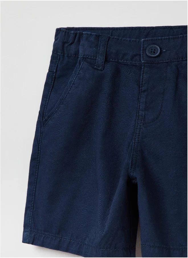 Ovs Cotton Bermuda shorts with pockets
