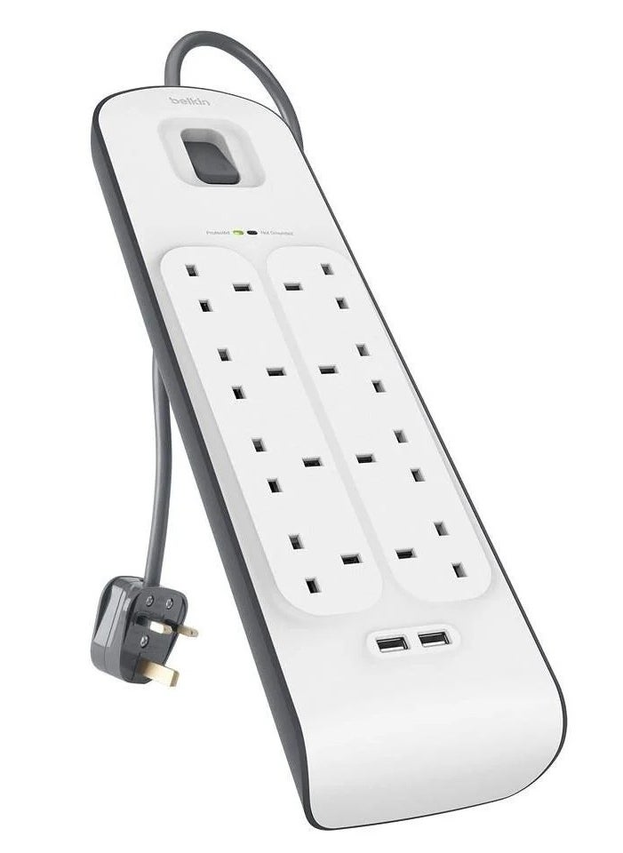 belkin Belkin connector, 8 power outlets, 2 USB ports  - Image 2