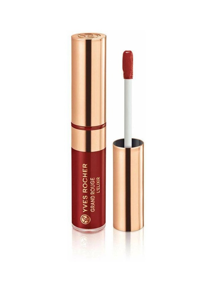 Yves Rocher - Yves Rocher Grand Rouge Lixir Liquid Lipstick - 7 ml, 112 Matte Burgundy made in France - Image 1