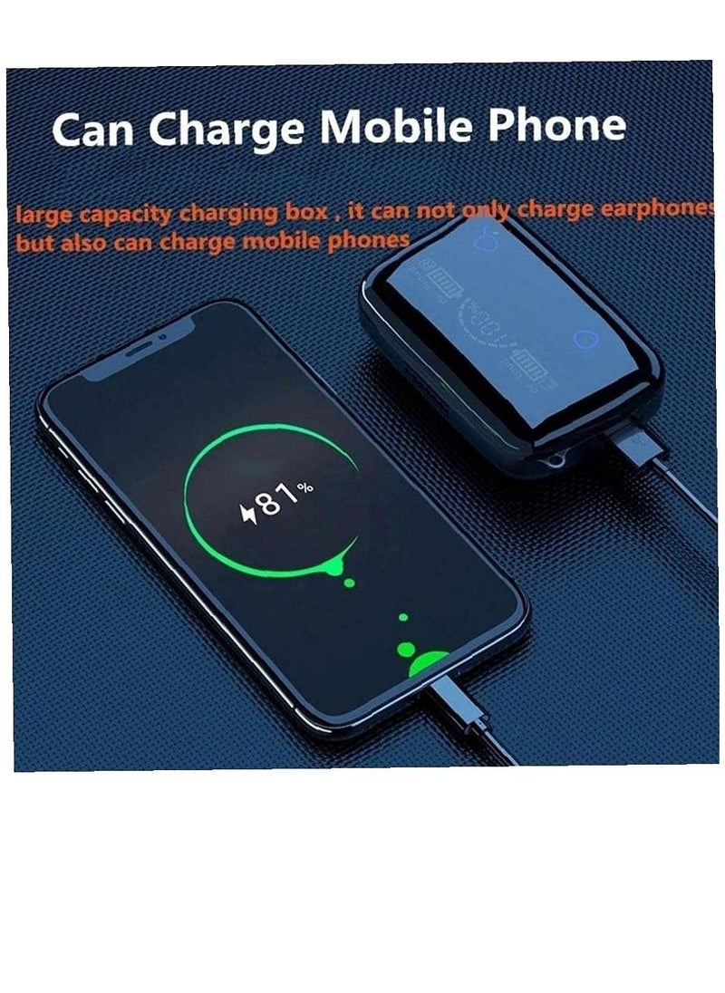 XiuWoo - M19 Wireless Bluetooth Earbuds TWS Earphones Intelligent Touch Control LED Display Flashlight Power Bank Function - Image 1