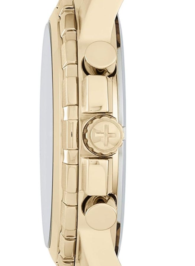 FOSSIL Men Dean Chronograph Watch with Gold Dial - Image 3