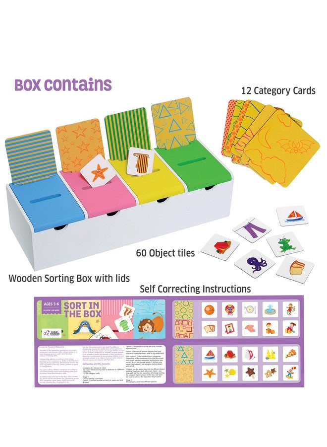 Chalk and Chuckles Sort in The Box, Montessori Kids Toys for 2-5 Years, Sorting Activity Toys for Toddlers, Educational Toys for 3 Year Old and Up, Gift for Kids 2+, 3, 4 - Image 4