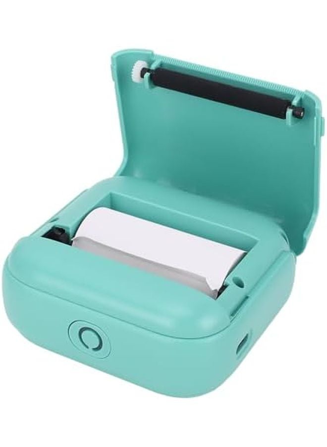 Green Bluetooth Thermal Label Printer 203DPI Inkless Portable Sticker Maker with WalkPrint App - Image 1