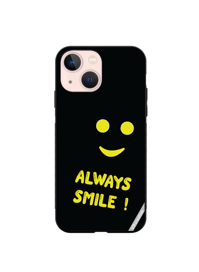 VR CREATIVE Protective Case Cover For Apple iPhone 13 Always Smile Design Multicolour - Image 1