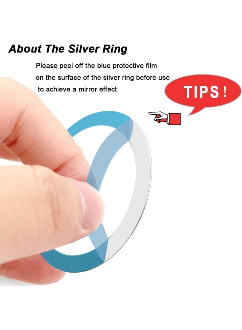 SYOSI Mag-Safe Metal Ring Sticker, Universal Magnetic Charger Adapter for iPhone 17 16 Pro Mini Max, Ultra-Thin Car and Desk Charger Accessory, Stable Connection and Fast Charging, 6 Colors - Image 2