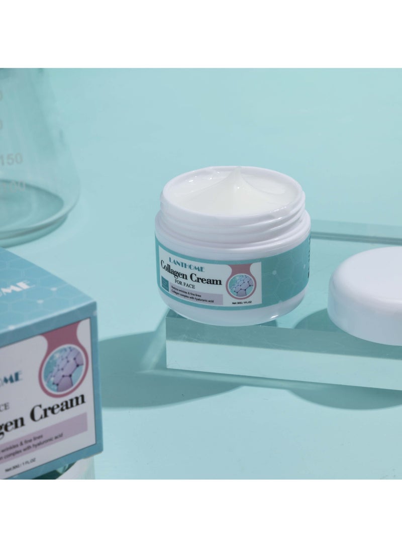 Lanthome لانثوم كريم الكولاجين 30 جرام كريم ترطيب البشرة الناعمة كريم الكولاجين - Image 4