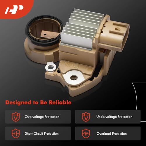 A-Premium 14V Alternator Voltage Regulator Compatible with Mazda CX-5 2013-2019/2022-2023, 3 2014-2018, 6 2014-2021, CX-3 2016-2021, MX-5 Miata 2016-2023 & Toyota Yaris 2019-2020, Yaris iA & Scion iA - Image 4