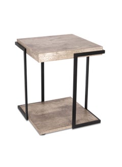 Homez Wooden side table 40*40*50 cm  - Image 1