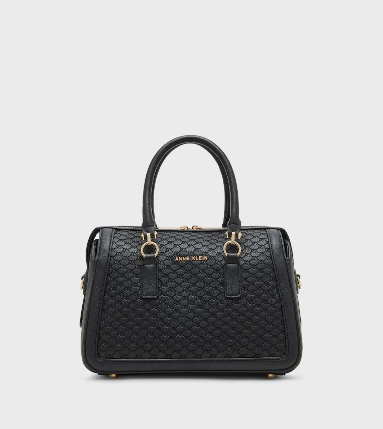 ستيف مادن Steve Madden Zip Satchel Women's Black Satchel Bag