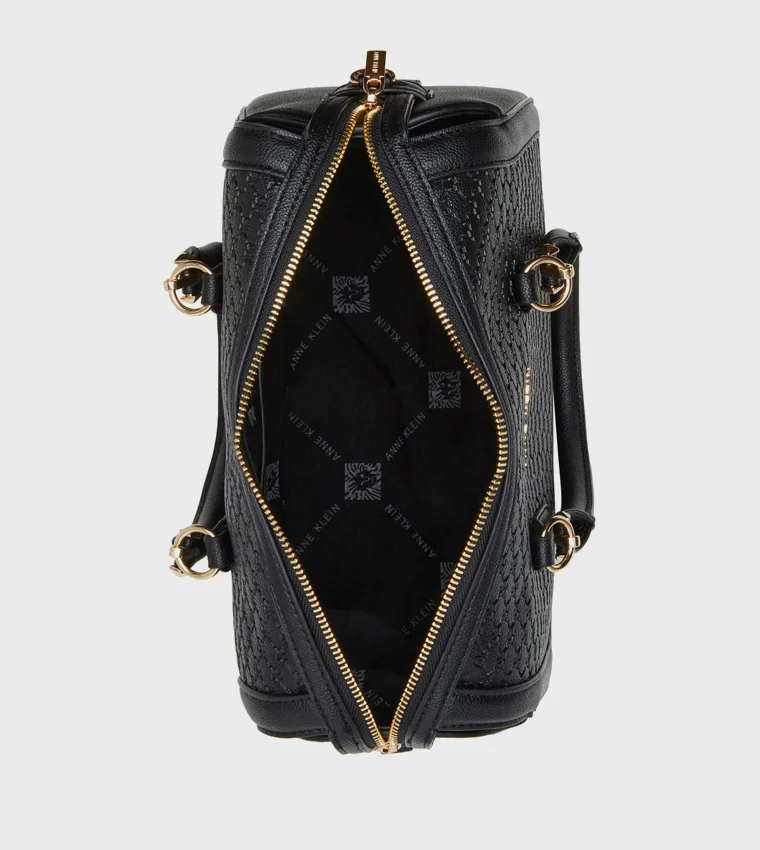 ستيف مادن Steve Madden Zip Satchel Women's Black Satchel Bag