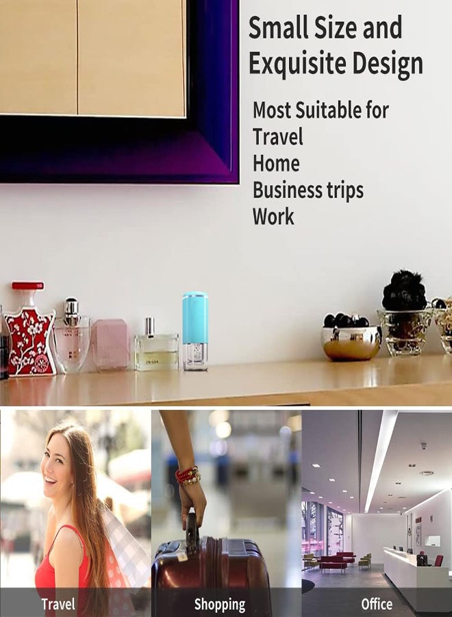 SYOSI Ultrasonic Contact Lens Cleaner Intelligent Cleaning Machine for Soft and Rigid RGP Contact Lenses Portable Contact Lenses Cleaners Case Soft Contact Lenses for Traveling/Home (Blue) - Image 5