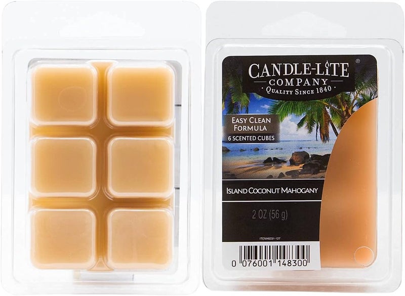 CANDLE-LITE Candle Lite Coconut Mahogany Scented Wax Cubes - 56g - Image 2