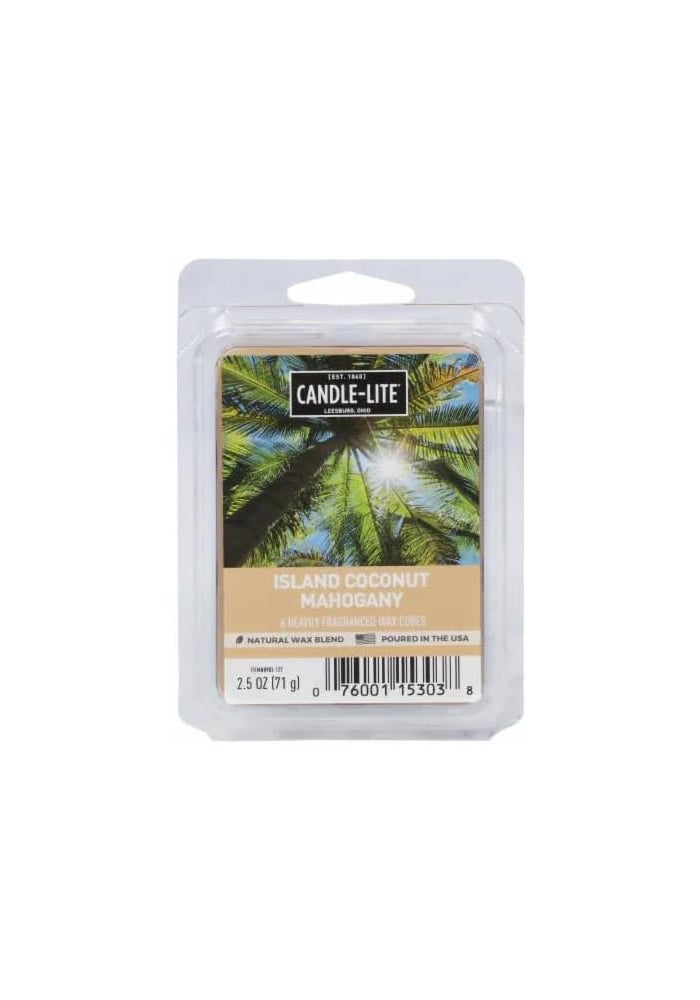 CANDLE-LITE Candle Lite Coconut Mahogany Scented Wax Cubes - 56g - Image 1