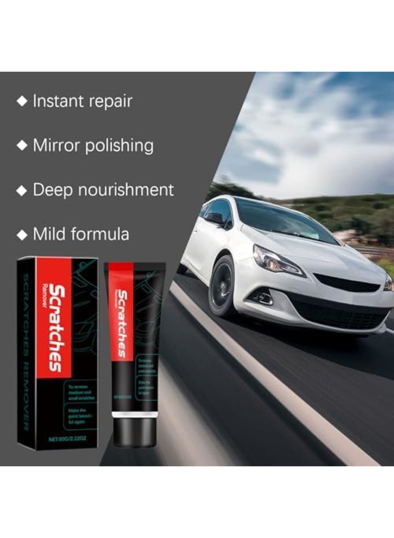 SYOSI Scratch Free Stove Top Cleaner & Scratch Remover - Glass Ceramic Cooktop Cleaning Cream with Sponge & Microfiber Towel - Multi-Purpose Formula for Stovetops, Cookware & Car Paint Scratch Repair - Image 3