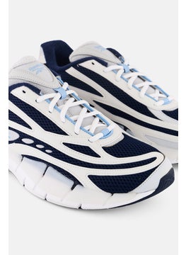 Reebok Men Guizio Zig Kinetica 2,5 Lace Up Running Shoes, Navy/White  - Image 4