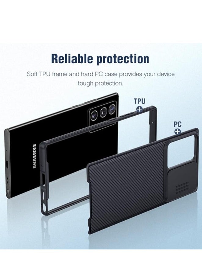 General - Phone case for Samsung Galaxy Note 20 Ultra, Slim Note 20 Ultra case with slider camera cover, Slim PC and TPU Slim scratch-resistant case for Galaxy Note 20 Ultra 5g 6.9 inches - Image 1