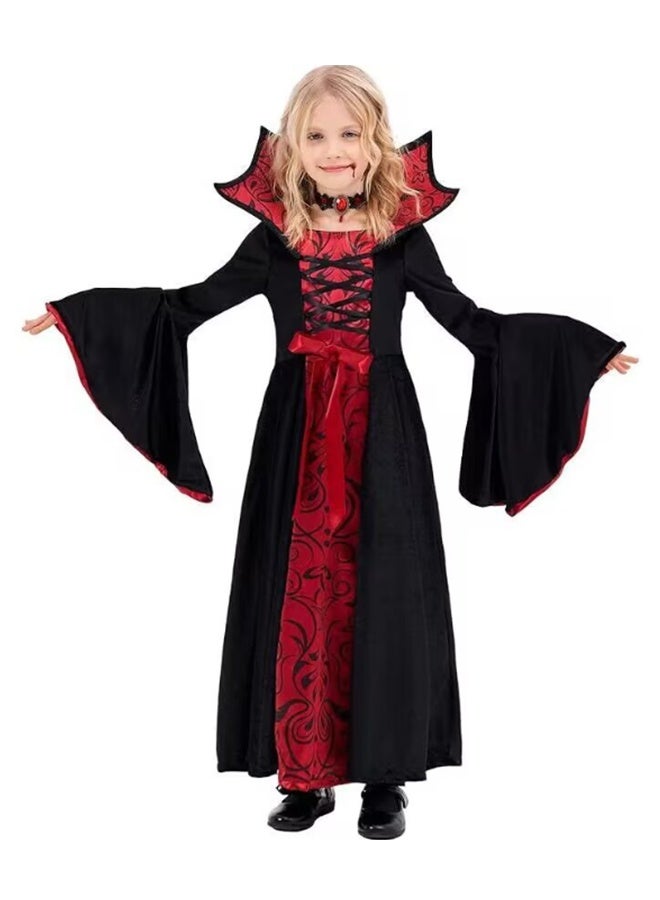 JCB CHIC Halloween Cosplay Costume Dresses,Girls Disguise Party Uniforms Horror Vampire Play Costume Halloween Costumes Stage Performance Costumes Clothes(M) - Image 1