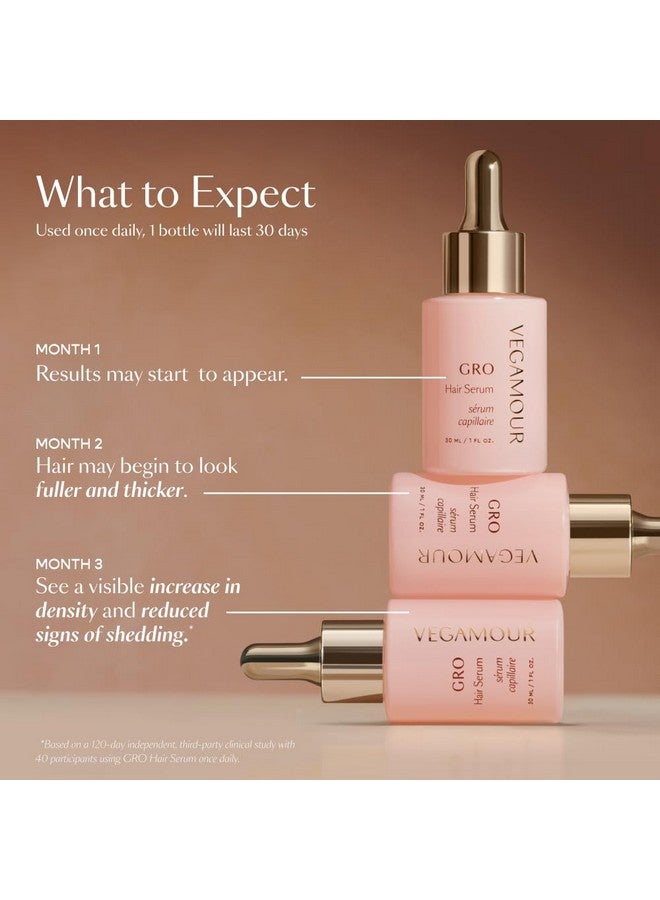 VEGAMOUR GRO Hair Serum for Hair Thinning, Thicker Fuller Looking Hair, Non Oily Serum for Healthier Scalp, 30 day Supply 1.0 fl oz, 1 pack - Image 5