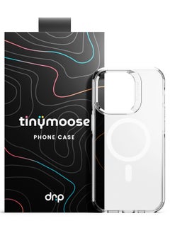 TinyMoose iPhone 14 Pro MagSafe Case Phantom Drip 6.1 Inch Slim Thin, Yellowing-Resistant, Anti-Drop Shock Absorption, Anti-Scratch, Hard Back Cell Phone Cover - Ghost Clear  - Image 1