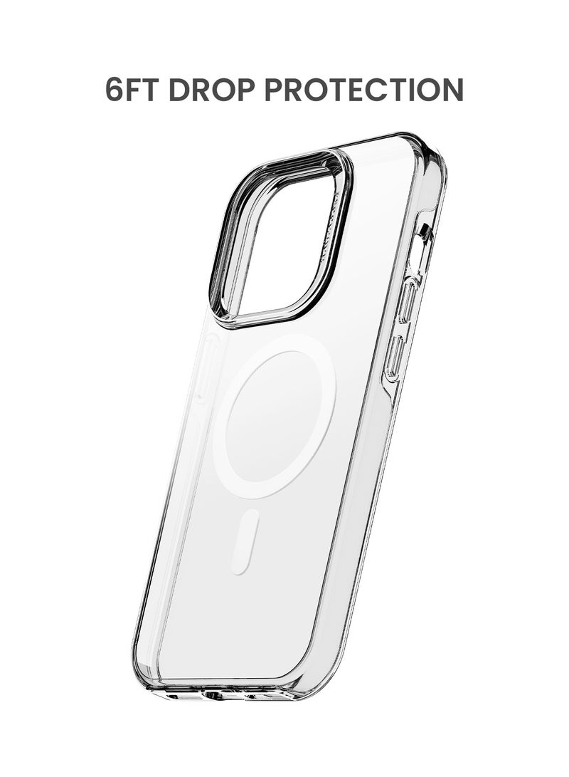 TinyMoose iPhone 14 Pro MagSafe Case Phantom Drip 6.1 Inch Slim Thin, Yellowing-Resistant, Anti-Drop Shock Absorption, Anti-Scratch, Hard Back Cell Phone Cover - Ghost Clear - Image 4