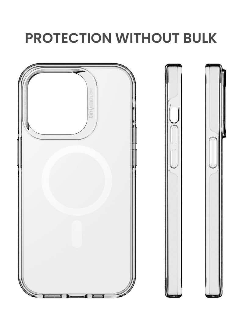 TinyMoose iPhone 14 Pro MagSafe Case Phantom Drip 6.1 Inch Slim Thin, Yellowing-Resistant, Anti-Drop Shock Absorption, Anti-Scratch, Hard Back Cell Phone Cover - Ghost Clear - Image 5