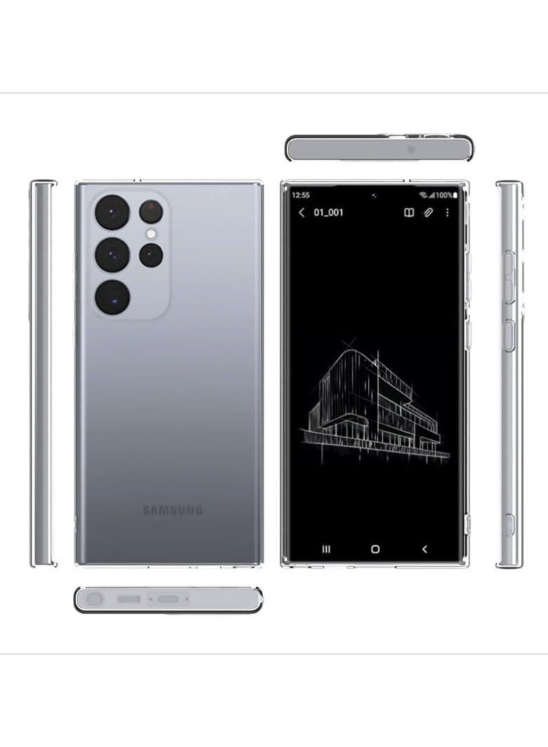 Samsung Galaxy S24 Ultra Clear Case Soft Flexible TPU Shockproof Transparent Back Cover Compatible for Samsung Galaxy S24 Ultra - Image 5
