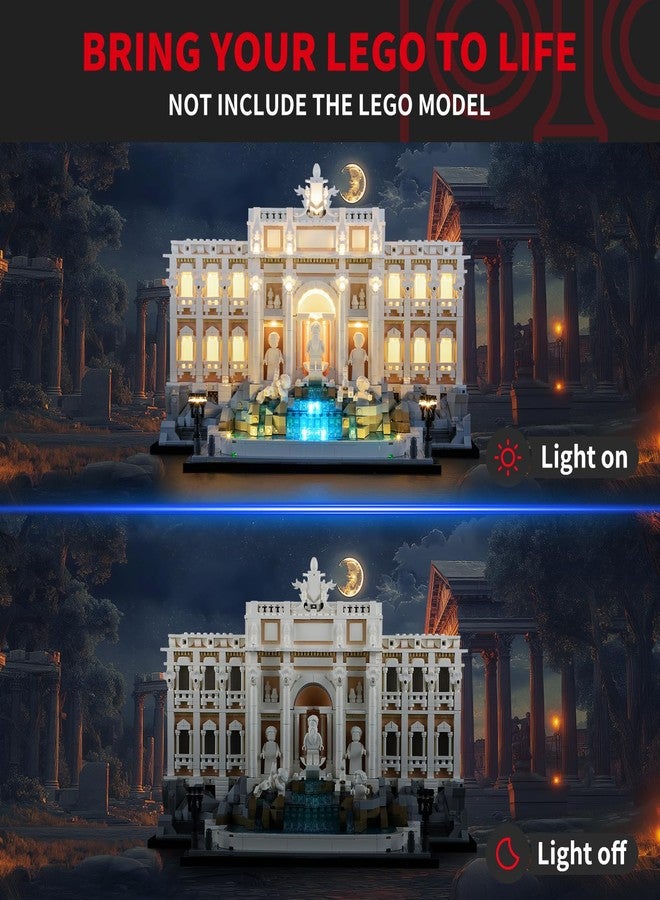 BRIKSMAX 2.0 Light Kit for Lego Trevi Fountain -Innovative Led Lighting Compatible with Lego Architecture 21062 - Not Included Lego Set - Image 2