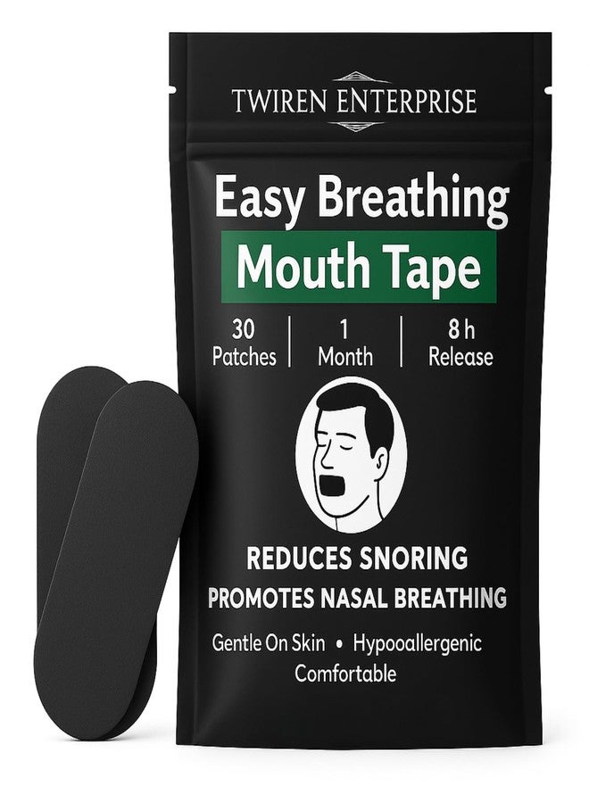 TWIREN ENTERPRISE 30 Pcs Sleep Strips Mouth Tape for Sleeping – Anti-Snoring Strips for Nose Breathing, Snore Reduction & Better Sleep | Hypoallergenic Adhesive Mouth Stickers for Kids & Adults (30 Pcs Sleep Mouth Strips) - Image 1