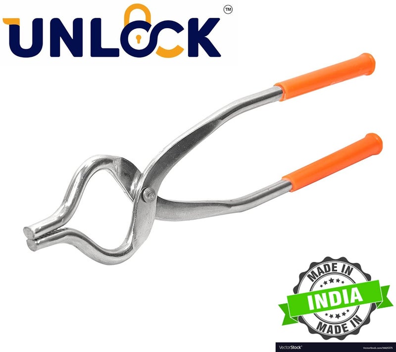 UNLOCK Unlock New Stainless Steel Easy Grip SansiChimtaPincer Utensil HolderSilver  - Image 3