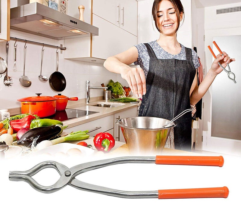 UNLOCK Unlock New Stainless Steel Easy Grip SansiChimtaPincer Utensil HolderSilver  - Image 2