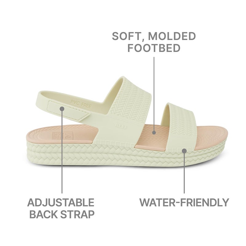 REEF Water Vista Womens Platform Sandal, Water Friendly, Adjustable Strap, Aloe, 8 - Image 4