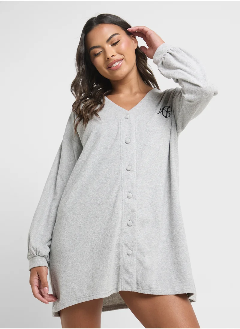 MinkPink Snuggle Up Terry Gown