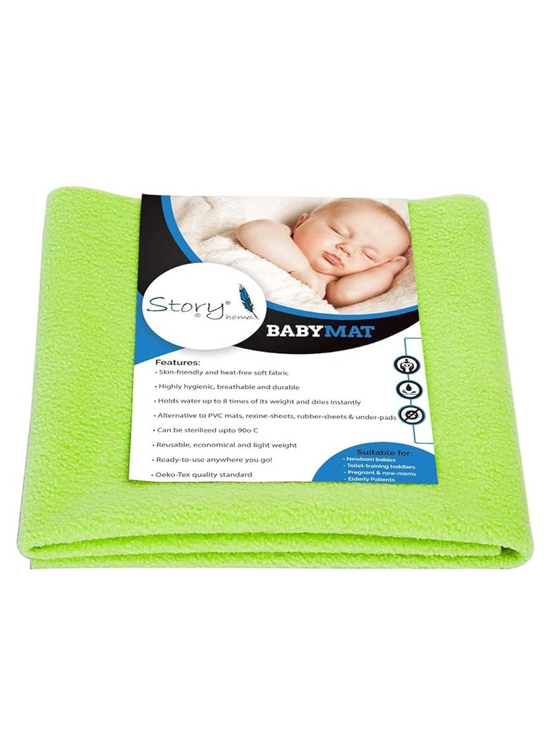 Story at Home Story@Home Terry Cotton Large Baby Mat, Green, 39 X 55 Inch, Wb1445  - Image 4