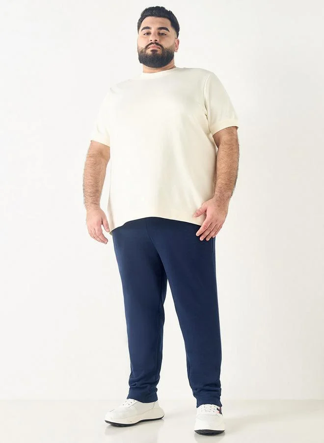 Splash FAV Plus Size Flexi Waist Jog Pants with Drawstring Closure