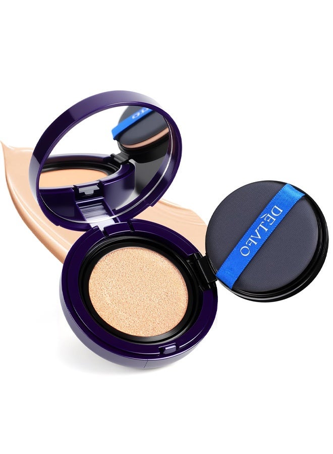 DETVFO Evanesce Soft Matte Cream Concealer, Waterproof Foundation, Full Coverage, Hydrating Long-Lasting Concealer, Moisturizing Contour And Brighten (02# Ivory) - Image 1