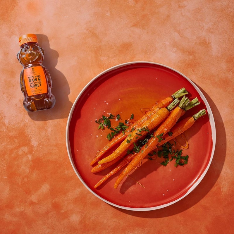 Nature Nate's 100% Pure Raw & Unfiltered Honey - 12 oz Bear Squeeze Bottle - Image 2